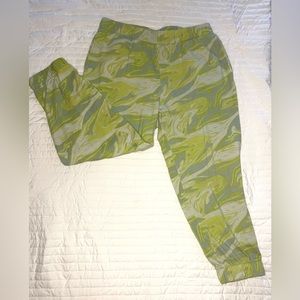 Green sweatpants